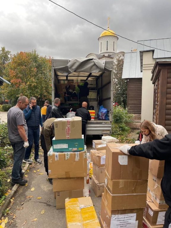 Сбор гуманитарной помощи в Преображенском соборе